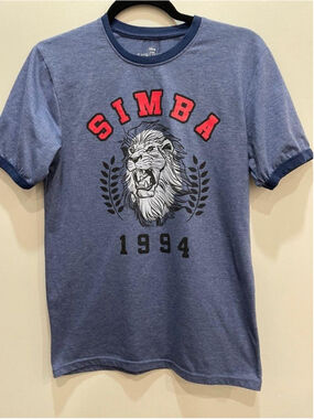 Disney The Lion King 1994 Blue T-Shirt Small Simba Retro
